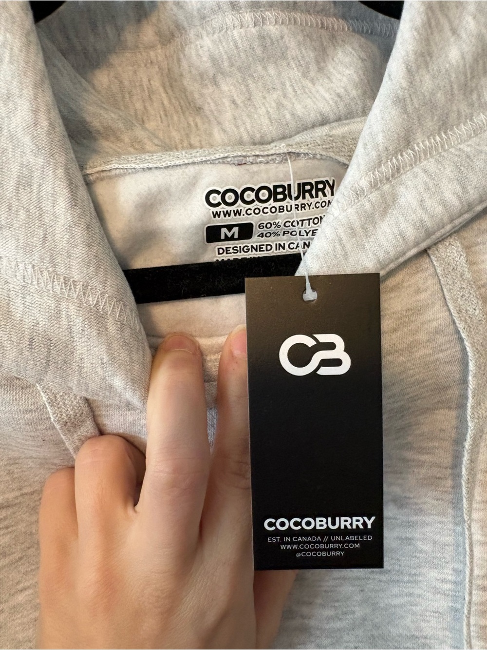Cocoburry Light Gray Cotton-Blend Sweatsuit Set - Picture 5 of 7